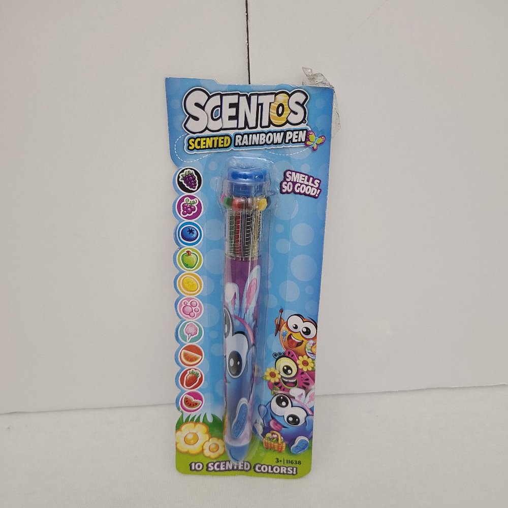 Scentos Scented Rainbow Pen 10 Colors Sweet Smelling Scents-One Pen-Fun Novelty
